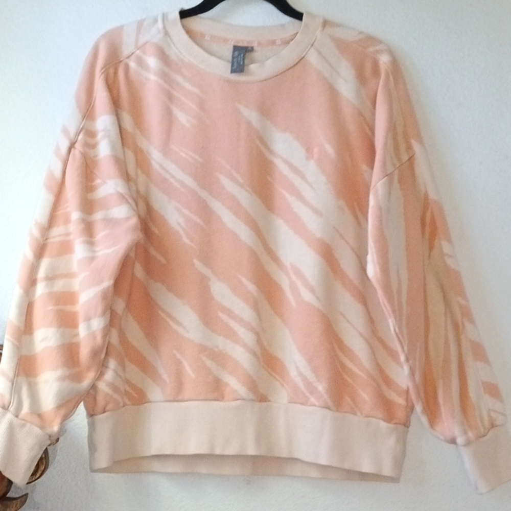 Sweaty Betty Beige and Orange Sweatshirt